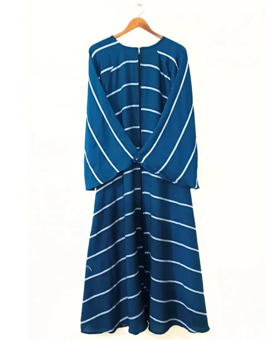 Blue Zoom Nidha Full Zip Abaya