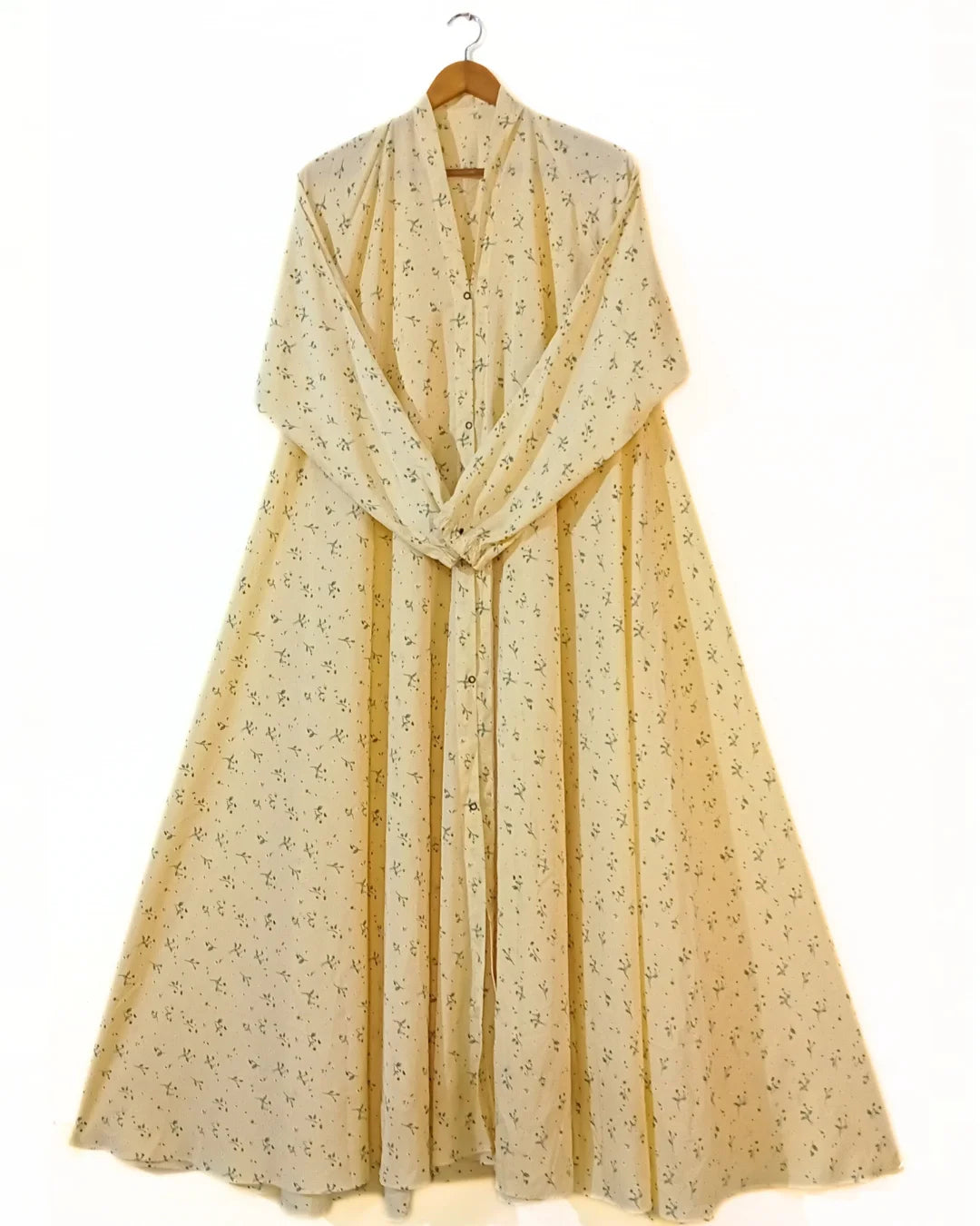 Buttercup Front Open Long Flair Abaya