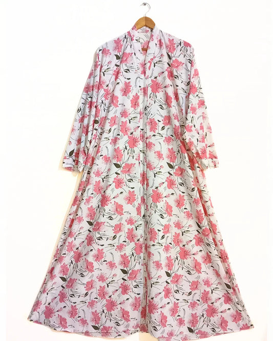 Cherry Whisper Front Open Abaya