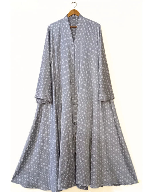 Cloudstone Front Open Long Flair Abaya