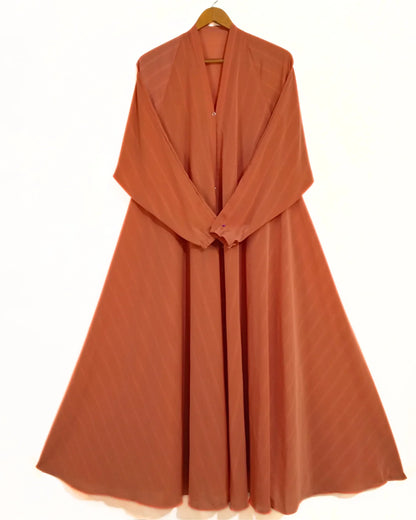 Terracotta Brown Colour Zarri Abaya