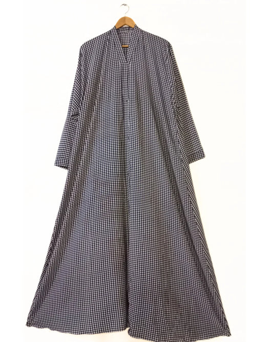 Monochrome Grace Front Open Abaya