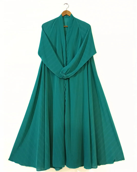Sea Green Zarri Abaya