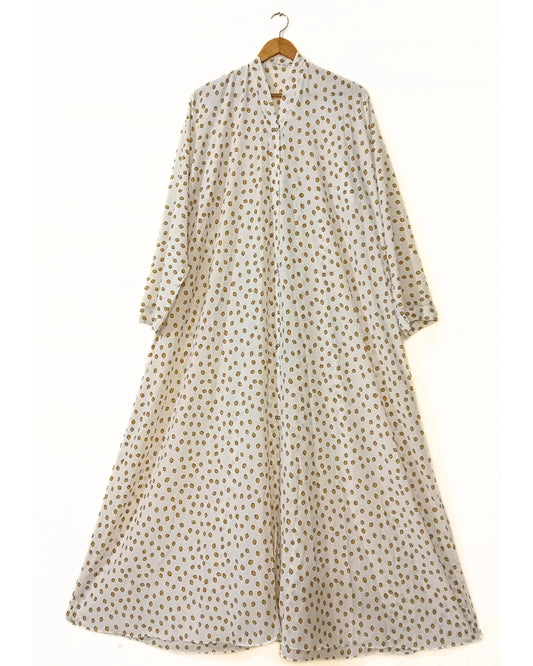 Honey Petals Front Open Abaya