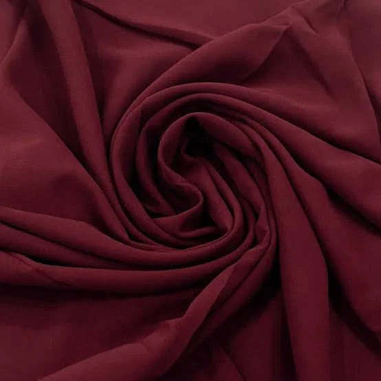 Georgette Chiffon Maroon Hijab